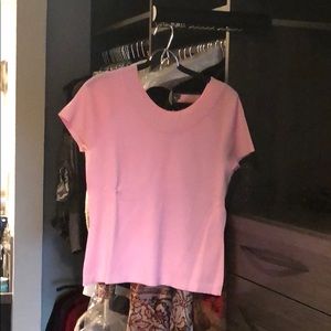 Pretty in pink knit top